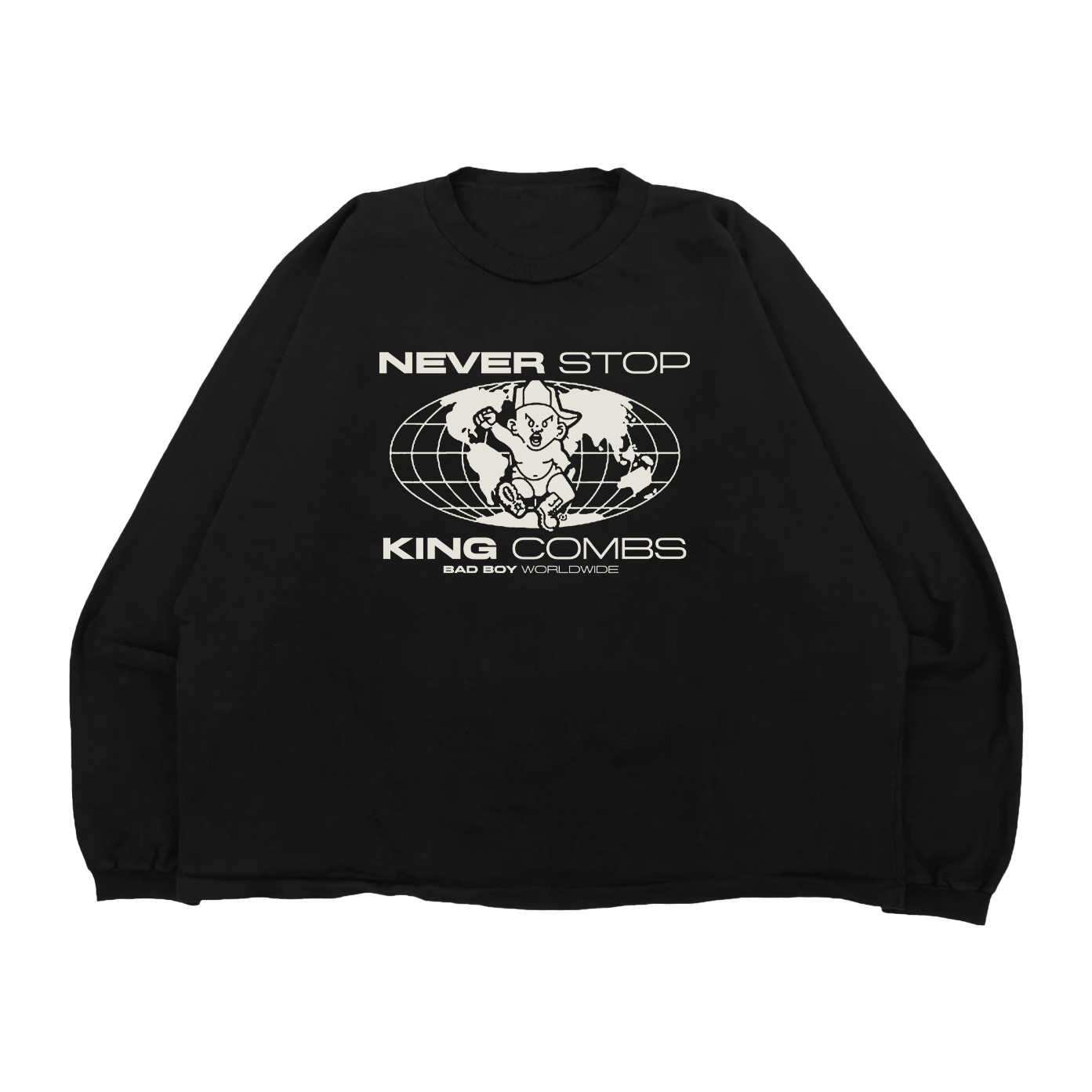Never Stop" Thermal Crew Neck Long Sleeve